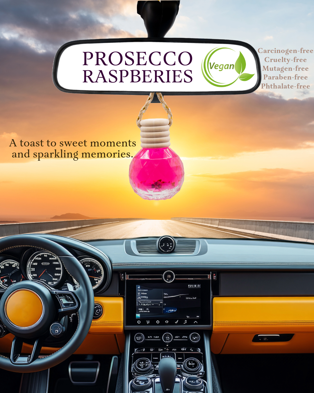 Crystal Essence Car Diffuser: Eco-Friendly Elegance for Every Journey